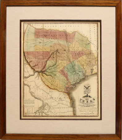 Texas Historic Map by artist Unknown Artist